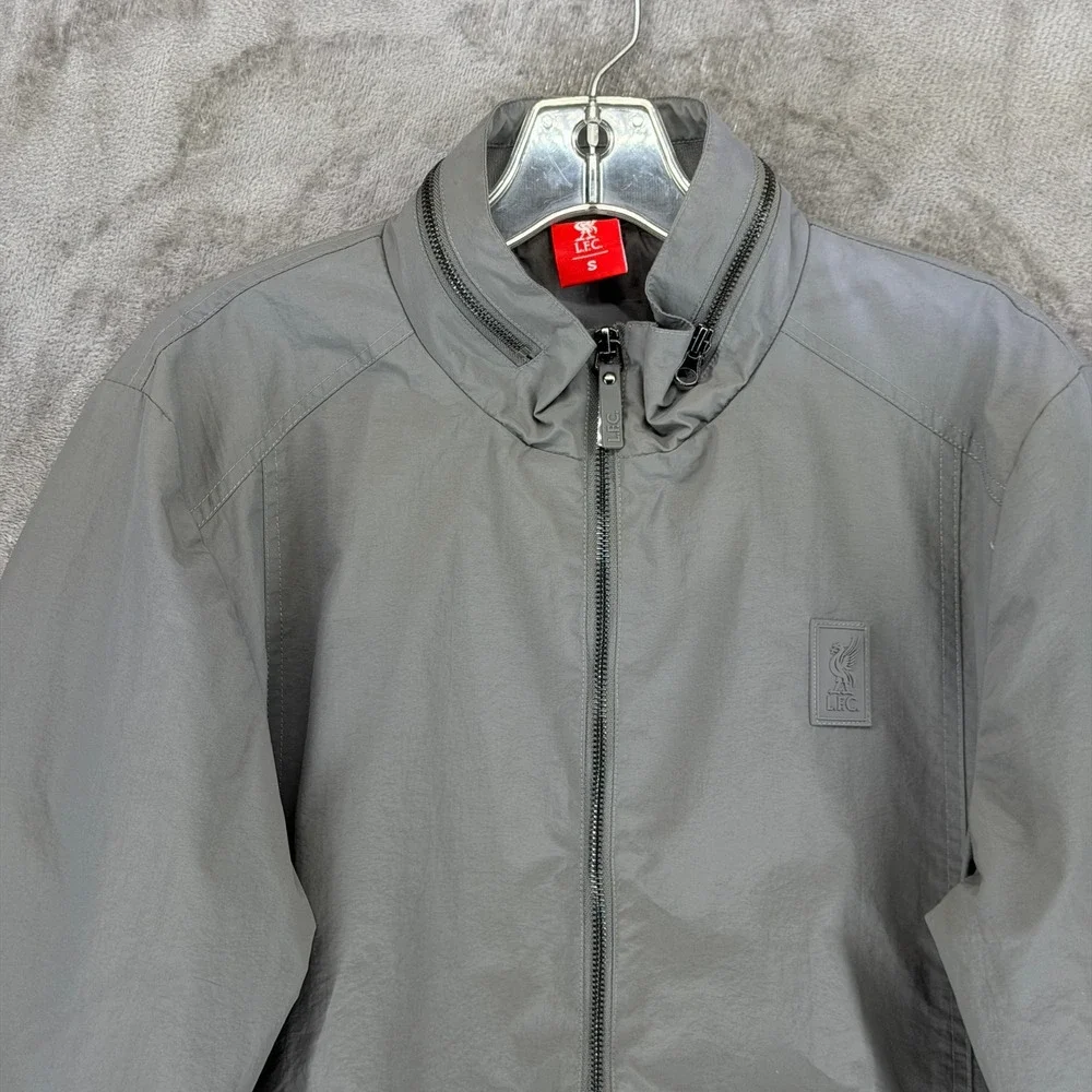 Liverpool FC‎ Mens Grey Full Zip Windbreaker Jacket L.F.C. Crest A15042 Size S